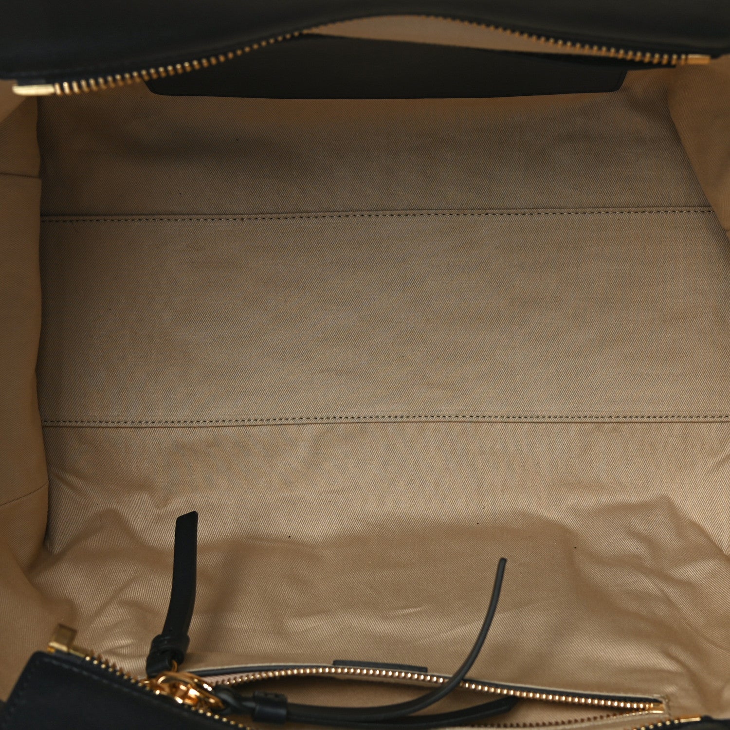 Chloe Smooth Calfskin Little Horses Embroidered Tao Zipped Tote Full Blue 11 of 13