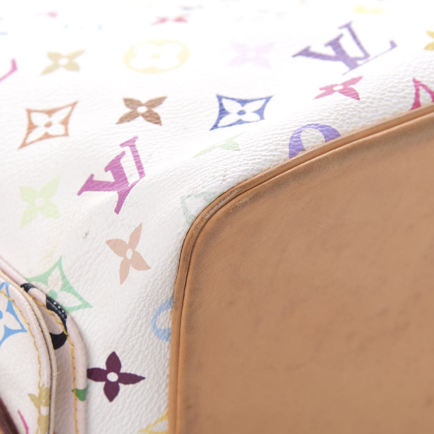 Monogram Multicolor Petit Noe White