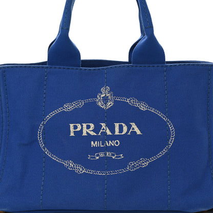 Prada Canapa Logo Tote Cobalto 8 of 13