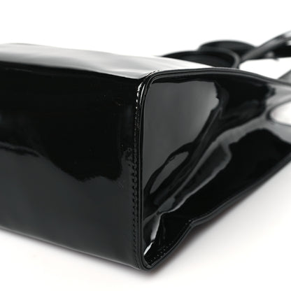 Telfar Patent Vegan Leather Medium Shopping Bag Black 10 of 10
