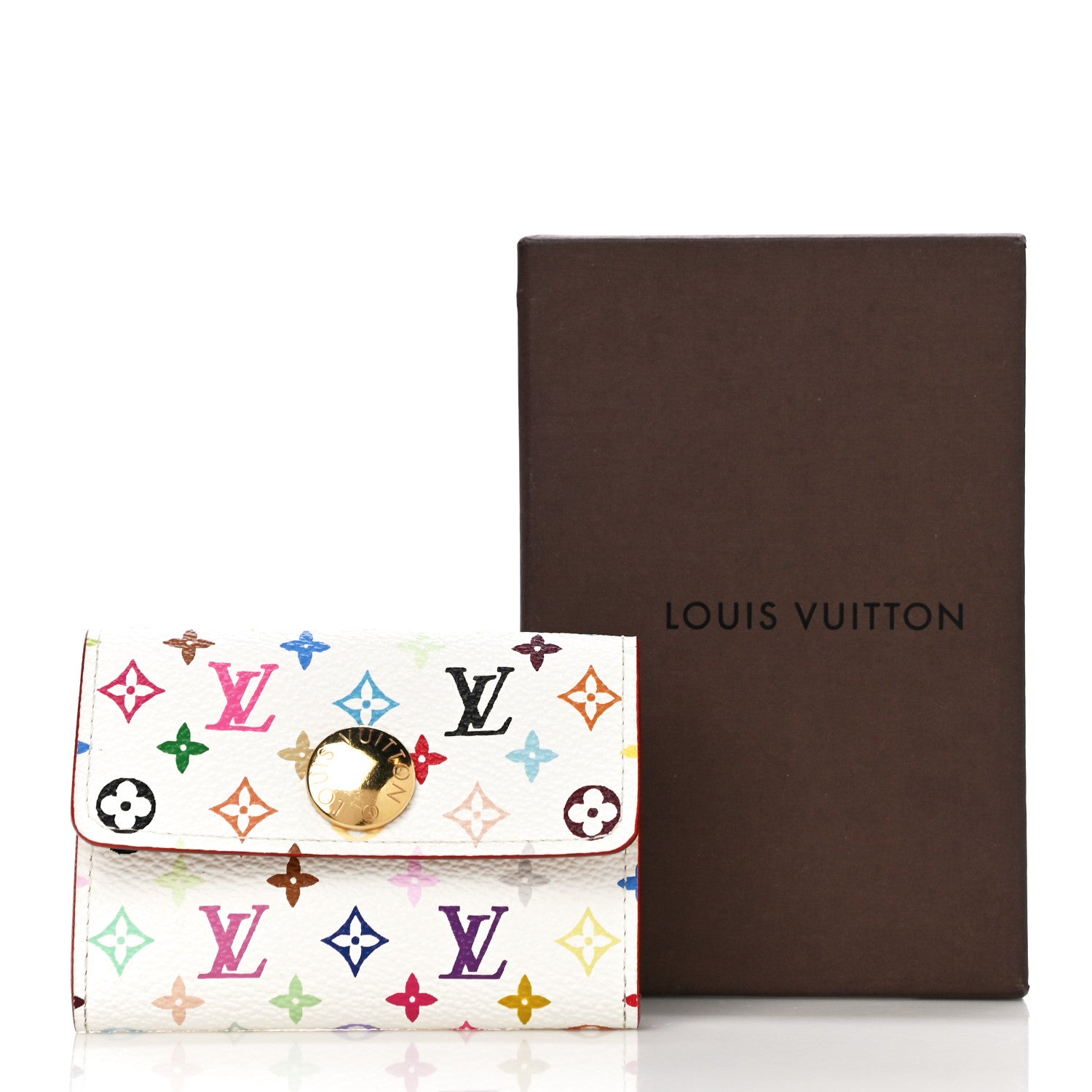 Louis Vuitton Monogram Multicolor Business Card Holder White 10 of 10