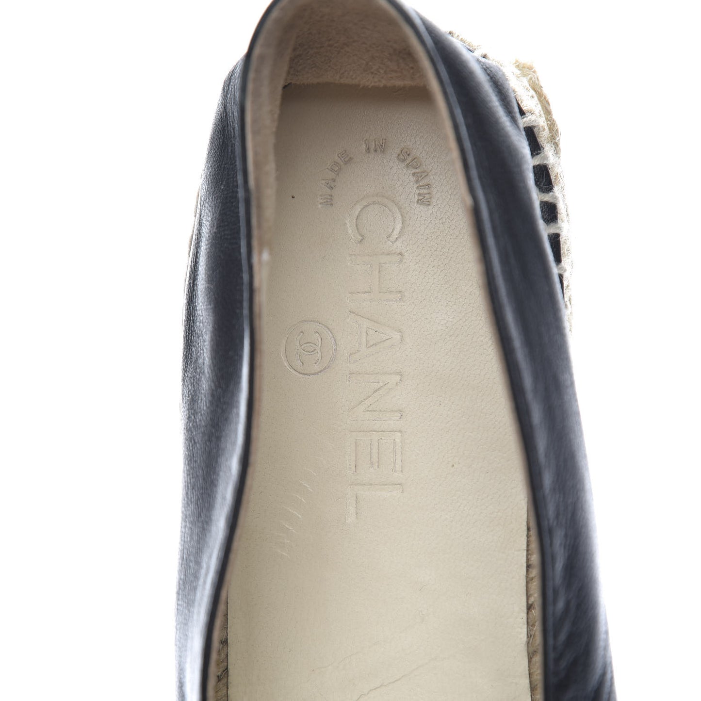 Lambskin CC Espadrilles 41 Black