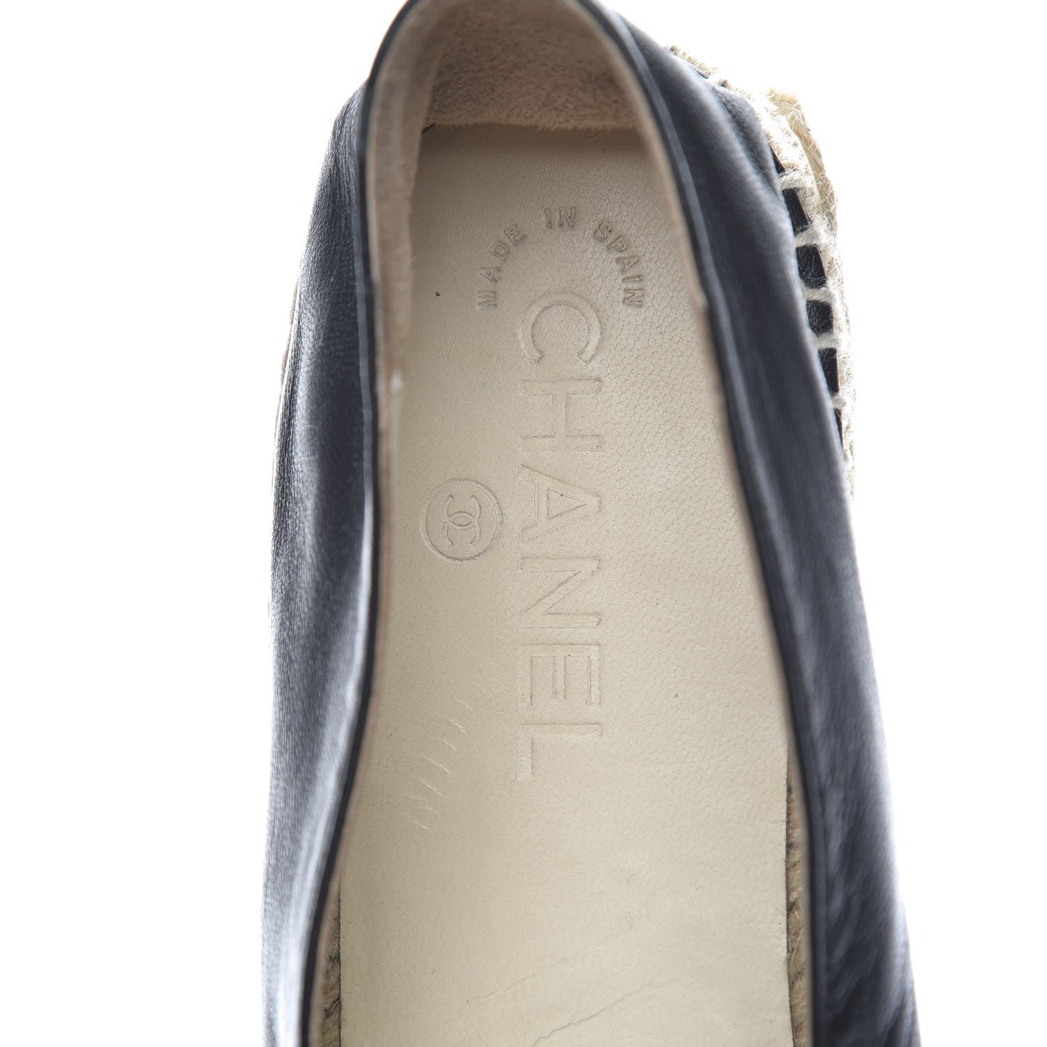 Chanel Lambskin CC Espadrilles 41 Black 8 of 12
