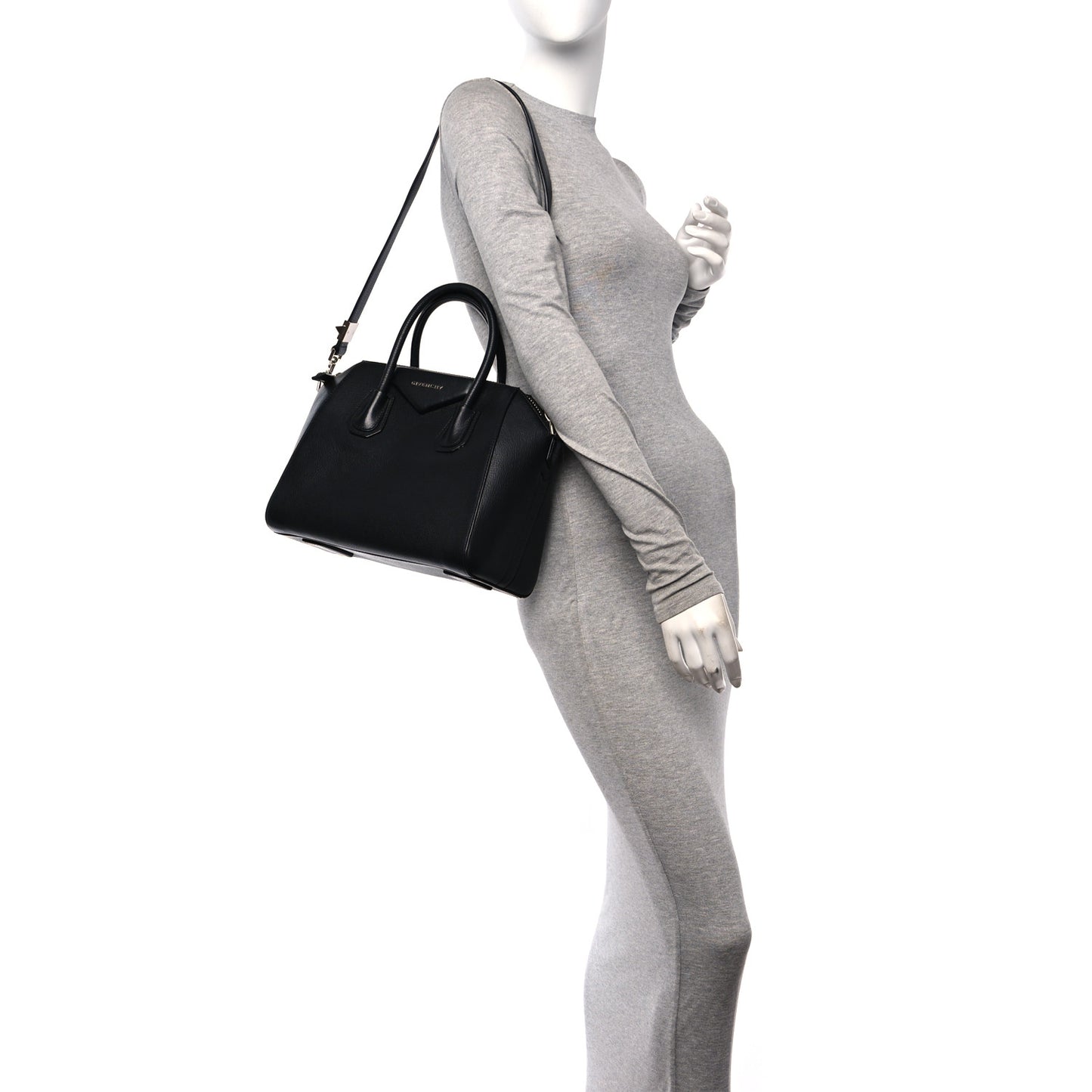 Sugar Goatskin Small Antigona Black