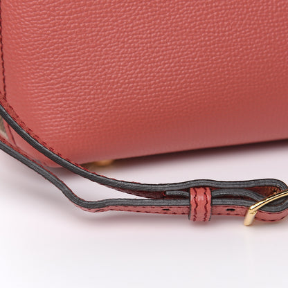Burberry Grainy Calfskin House Check Small Banner Tote Cinnamon Red 11 of 12