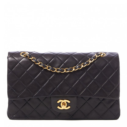 Chanel Lambskin Quilted Medium Double Flap Black 1 of 10