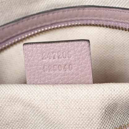 Gucci Monogram Selleria Calfskin Vintage Web Medium Boston New Sand Lilas 9 of 9