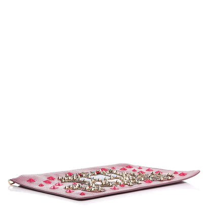 Dolce & Gabbana Calfskin Carriage Zip Clutch Bag Pink 4 of 6