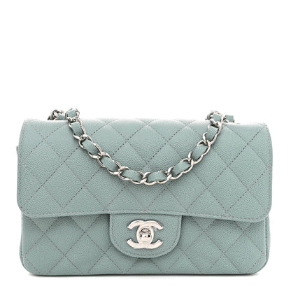 Chanel Caviar Quilted Mini Rectangular Flap Green 1 of 10