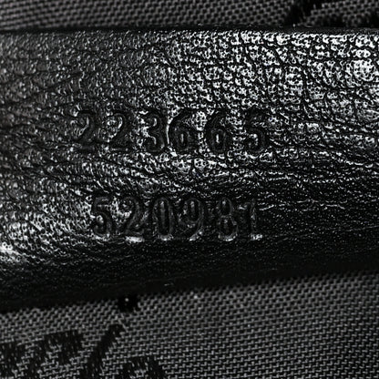 Gucci Guccissima Medium Flap Messenger Bag Black 7 of 13