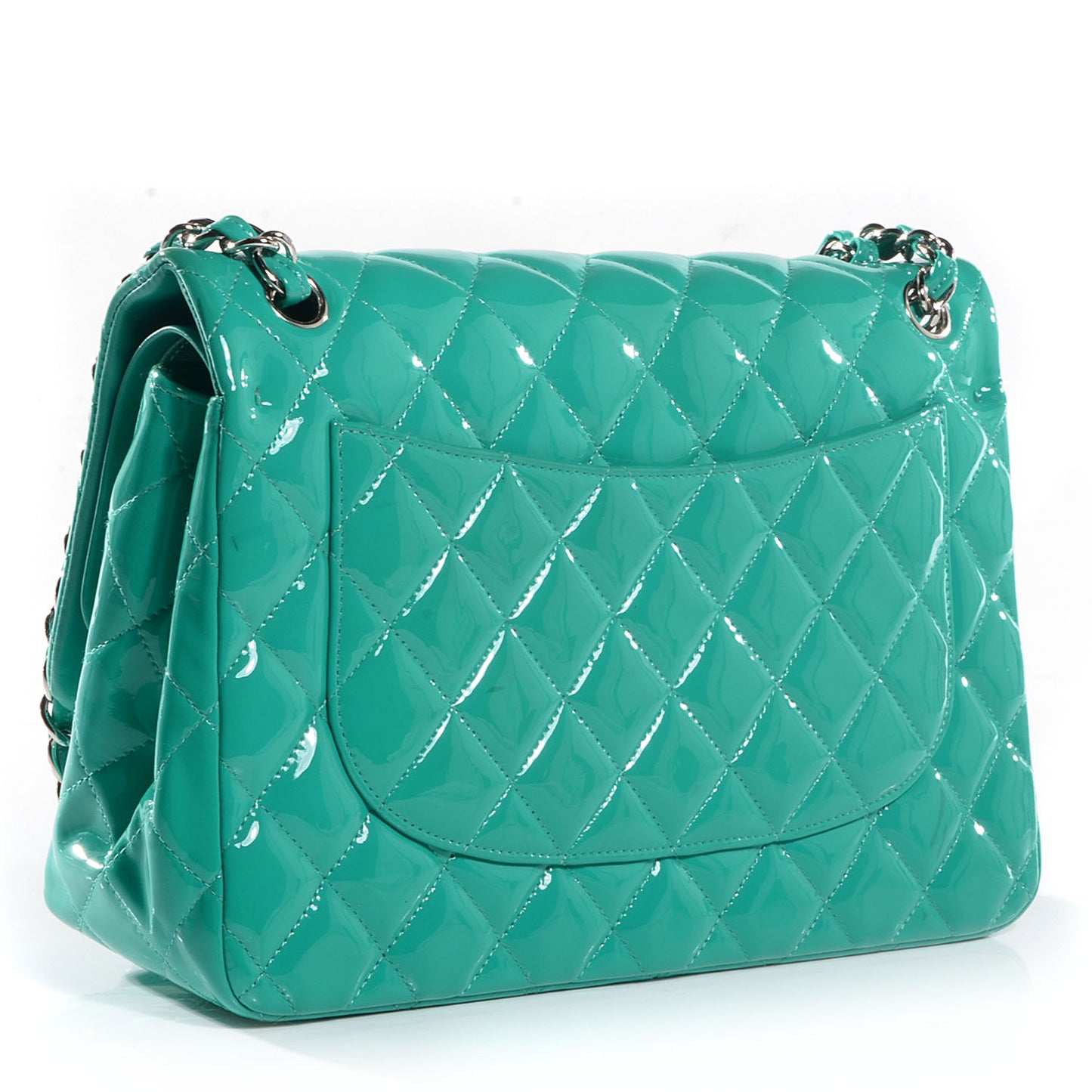 Patent Jumbo Double Flap Green