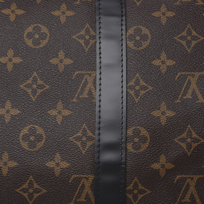Louis Vuitton Monogram Macassar Keepall Bandouliere 45 9 of 10
