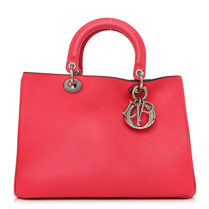 Christian Dior CHRISTIAN DIOR Smooth Calfskin Medium Diorissimo Tote Fuchsia 1 of 11