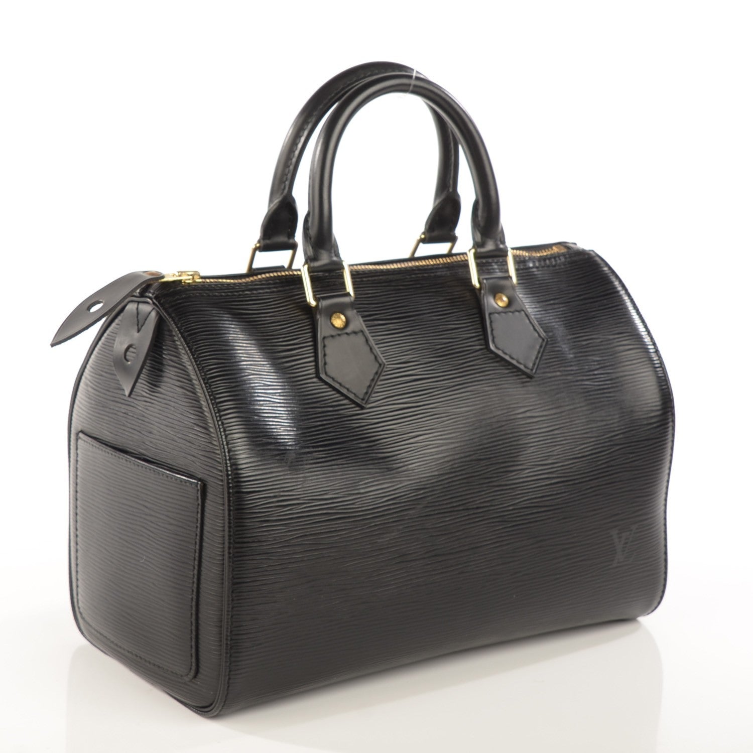 Louis Vuitton Epi Speedy 25 Black 3 of 7