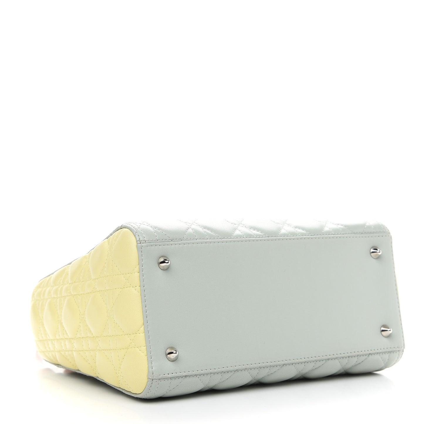 Lambskin Cannage Medium Tri-Color Lady Dior Multicolor