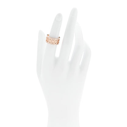 Hermes 18K Rose Gold Diamond PM Chaine d'Ancre Divine Ring 51 5.75 2 of 5