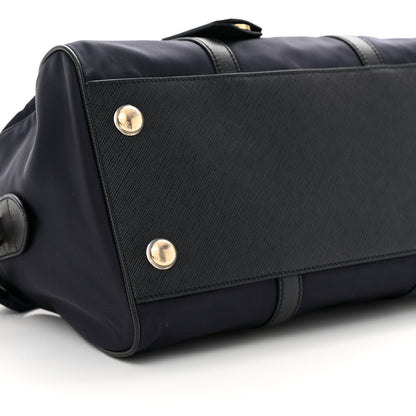 Prada Re-Nylon Saffiano Medium Re-Edition 1978 Top Handle Bag Bleu 8 of 9