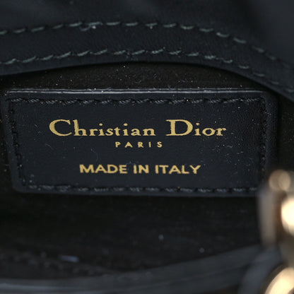 Christian Dior Lambskin Cannage Micro Lady Dior Black 6 of 11