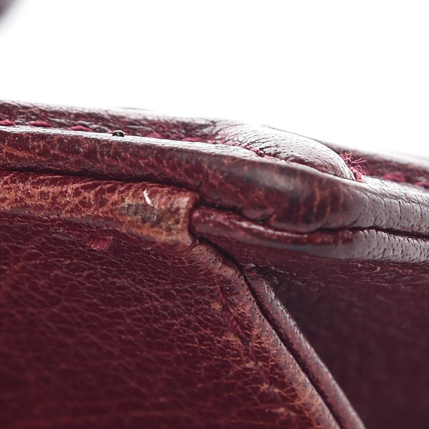 Calfskin Medium Diorama Flap Bag Burgundy