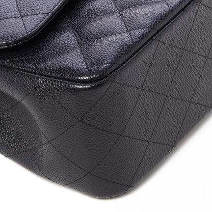 Chanel Caviar Quilted Jumbo Double Flap Black 6 of 10