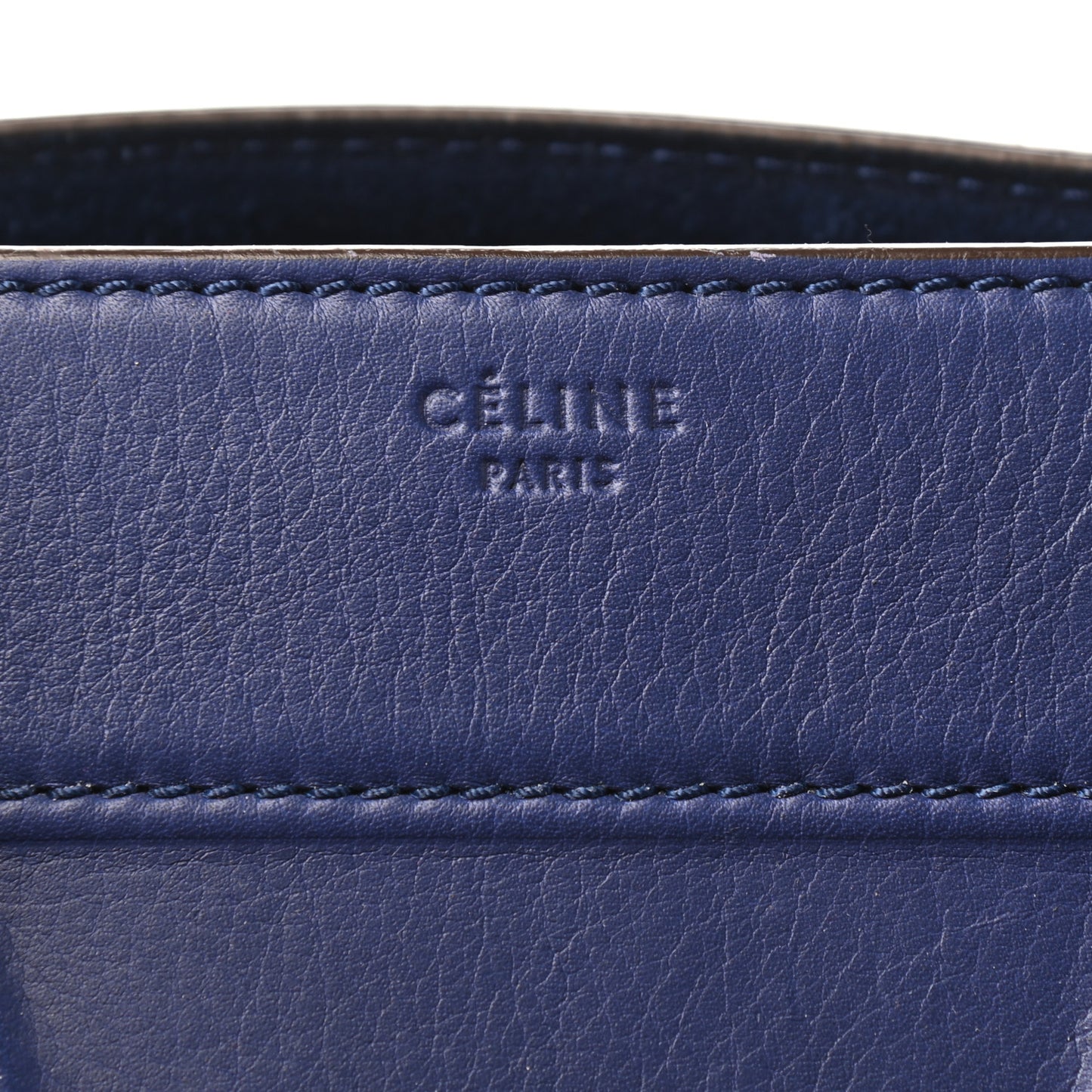 Supple Calfskin Medium Phantom Luggage Indigo