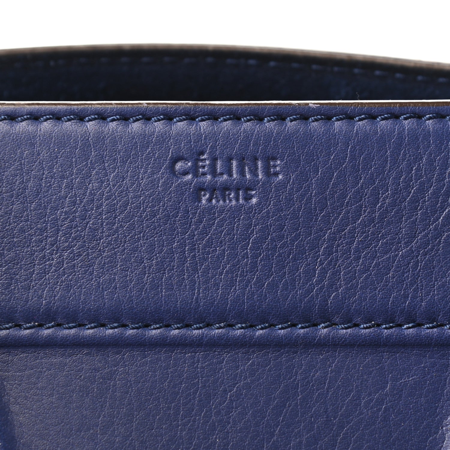 Celine Supple Calfskin Medium Phantom Luggage Indigo 10 of 11