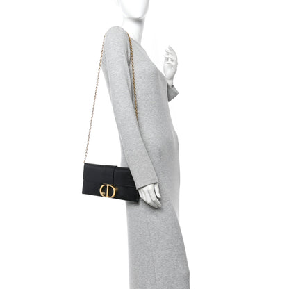 Christian Dior Calfskin 30 Montaigne Chain Pouch Black 2 of 10