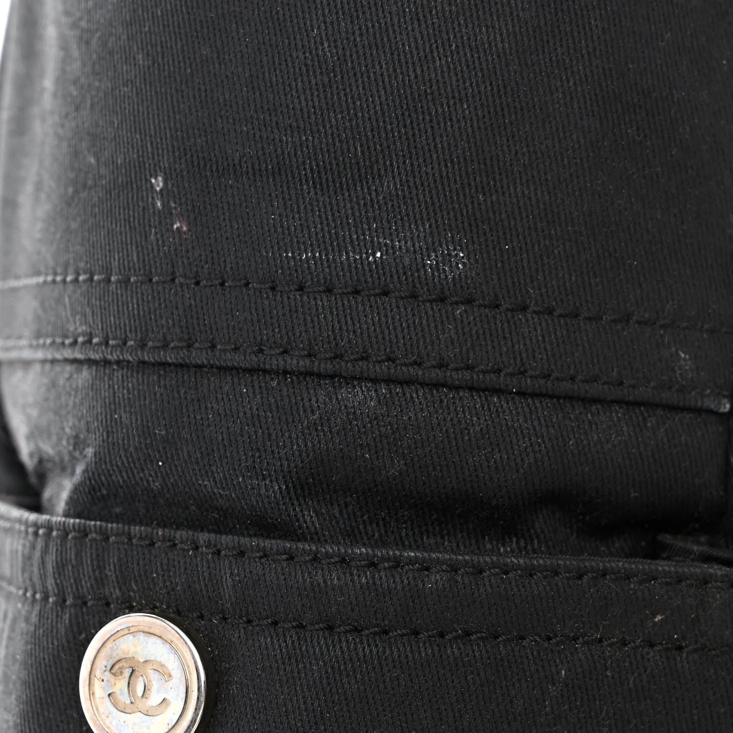 Chanel Coated Canvas Stitched XL Paris Biarritz Tote Black 18 of 20