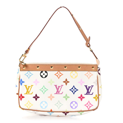 Louis Vuitton Monogram Multicolor Pochette Accessories White 1 of 10