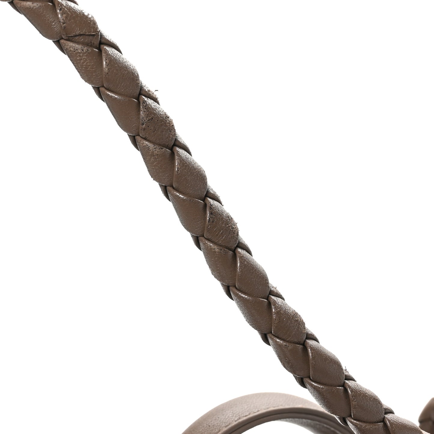 Nappa Intrecciato Medium Andiamo Shoulder Bag Taupe Grey