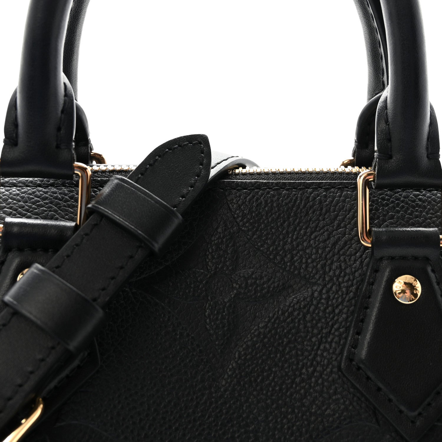 Louis Vuitton Empreinte Monogram Giant Speedy Bandouliere 25 Black 7 of 9