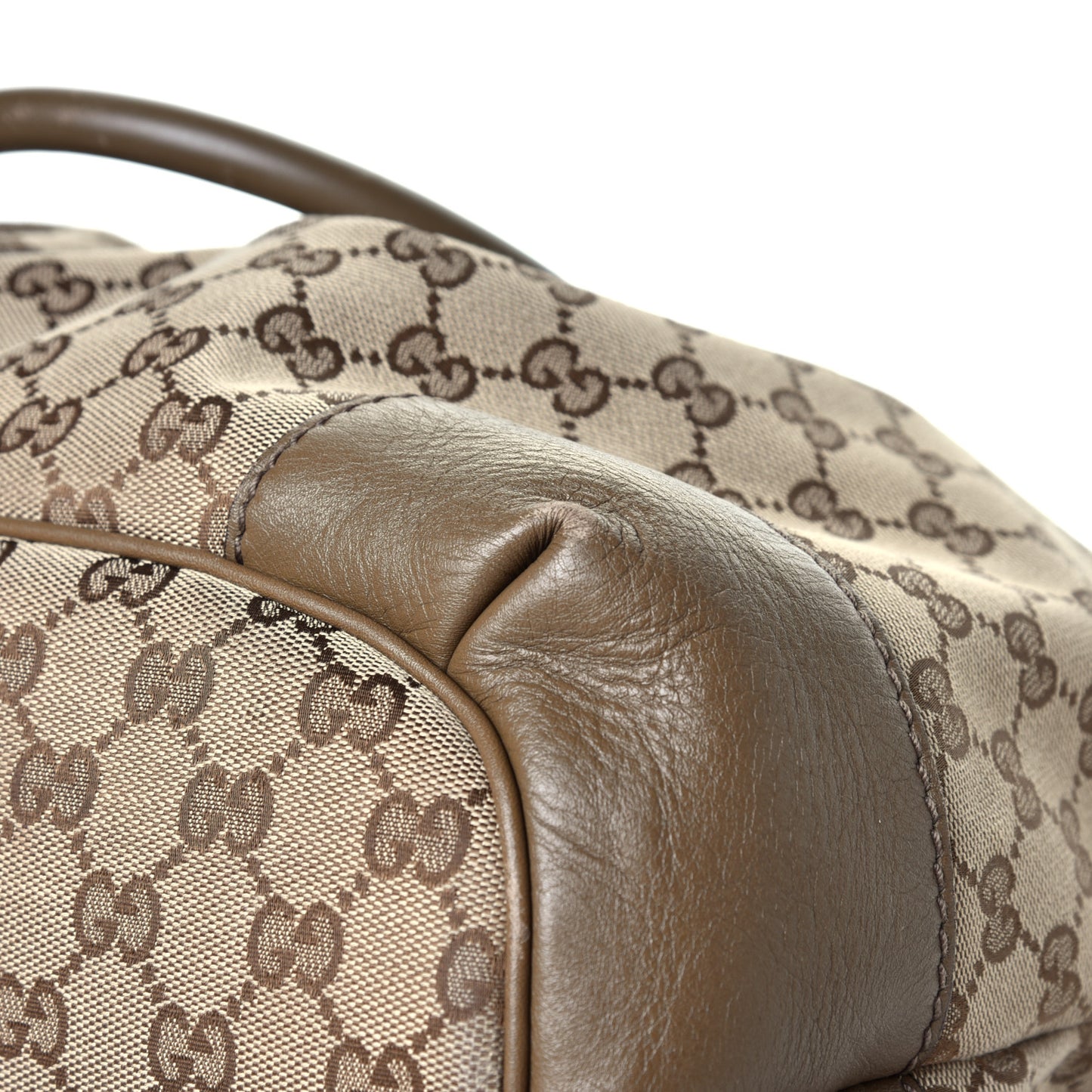 GG Monogram Large Sukey Top Handle Beige