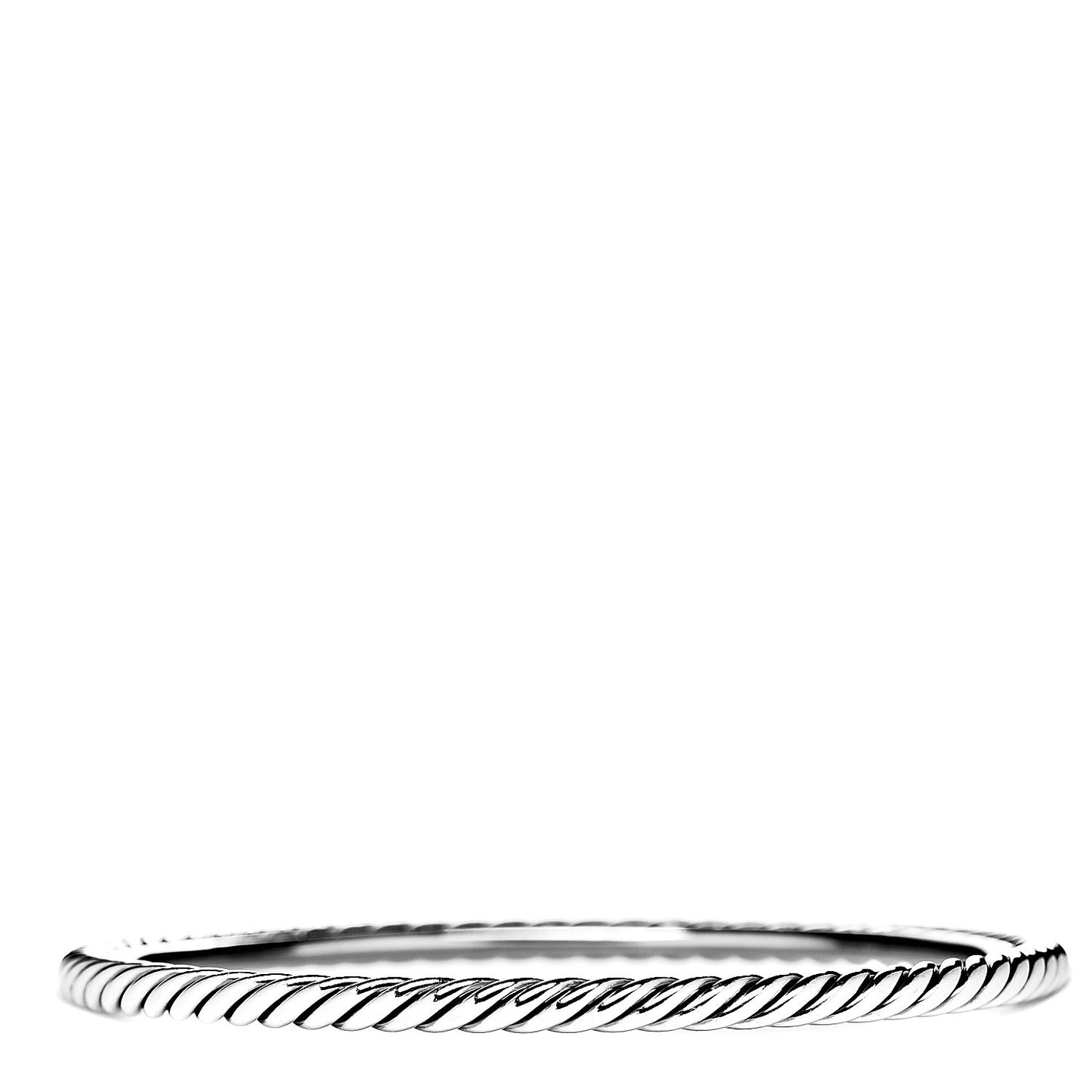 Sterling Silver Cable Bangle Bracelet