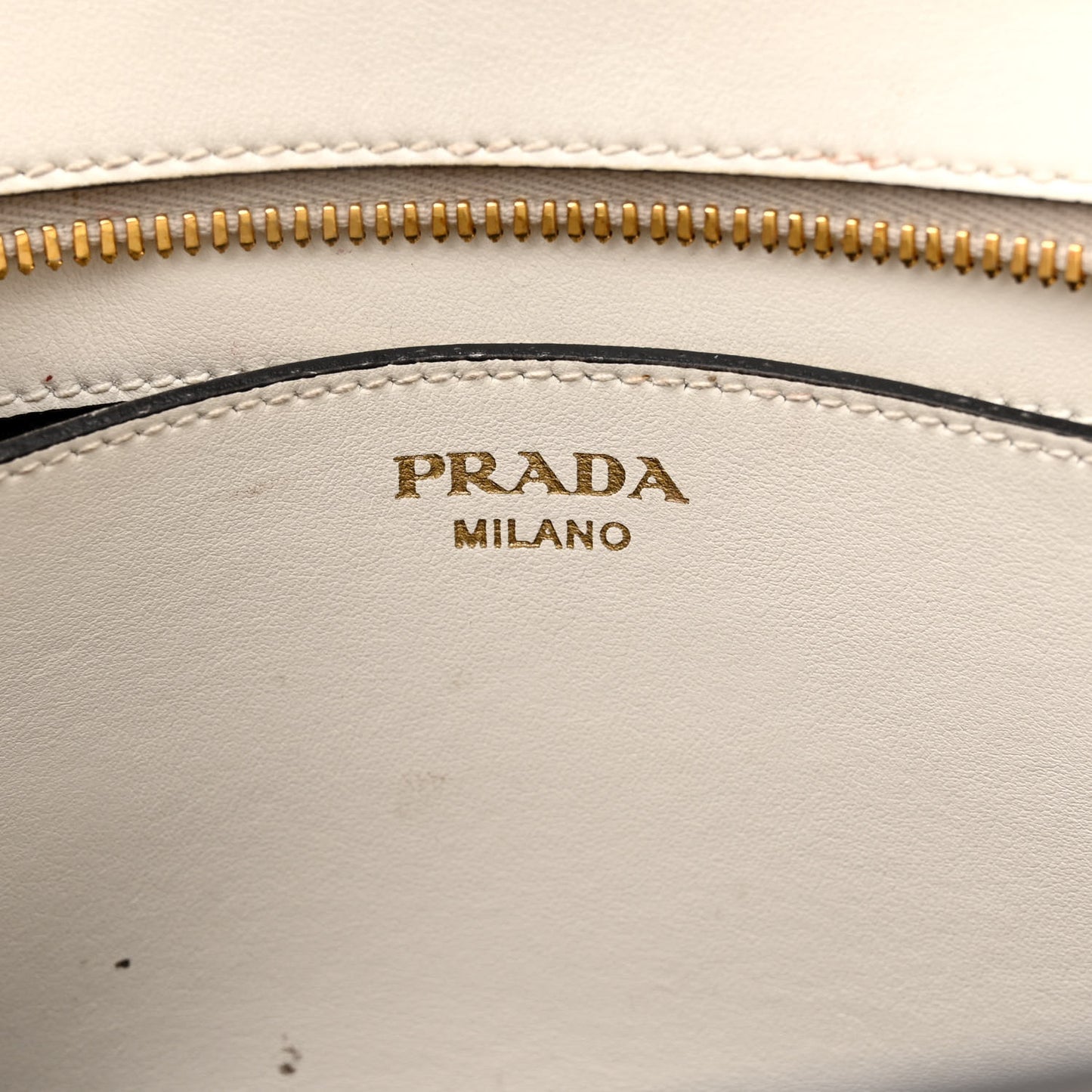 Saffiano City Calfskin Esplanade Crossbody Bag White