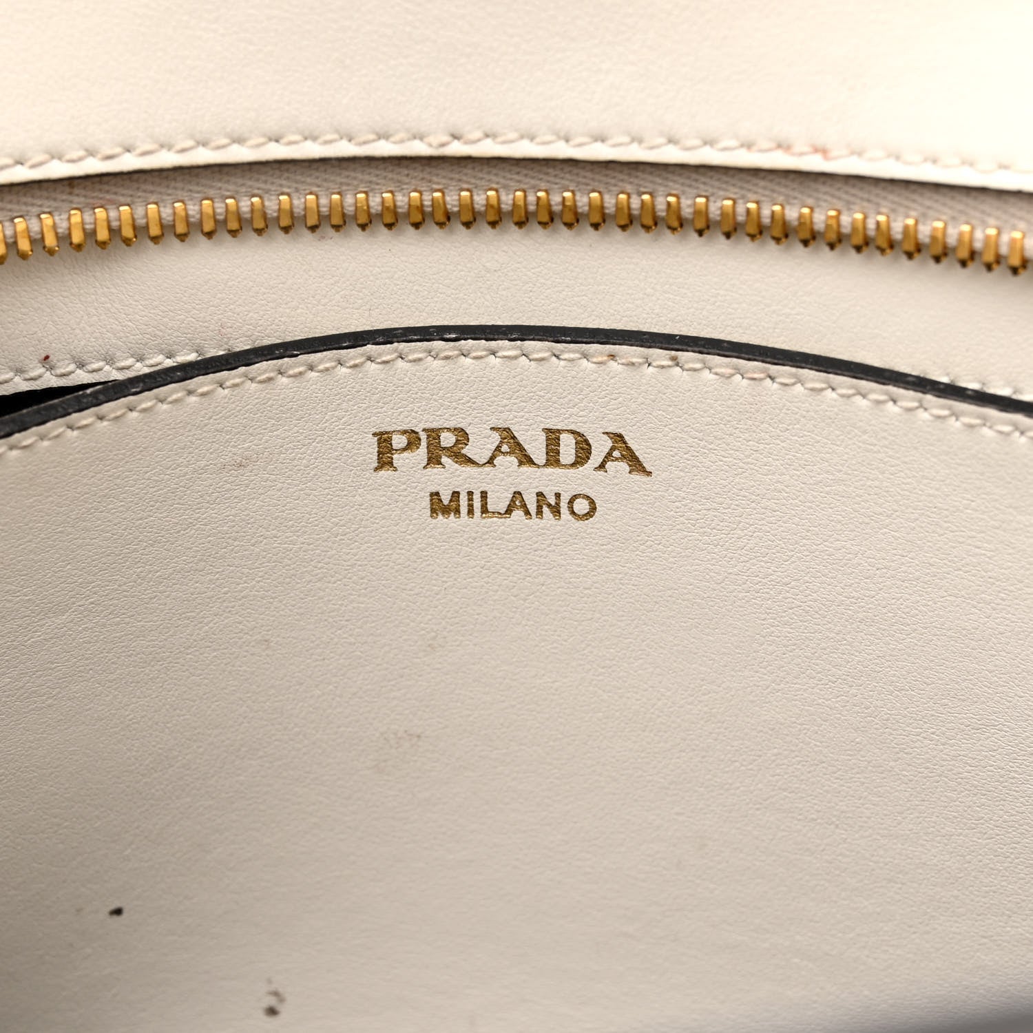 Prada Saffiano City Calfskin Esplanade Crossbody Bag White 6 of 13