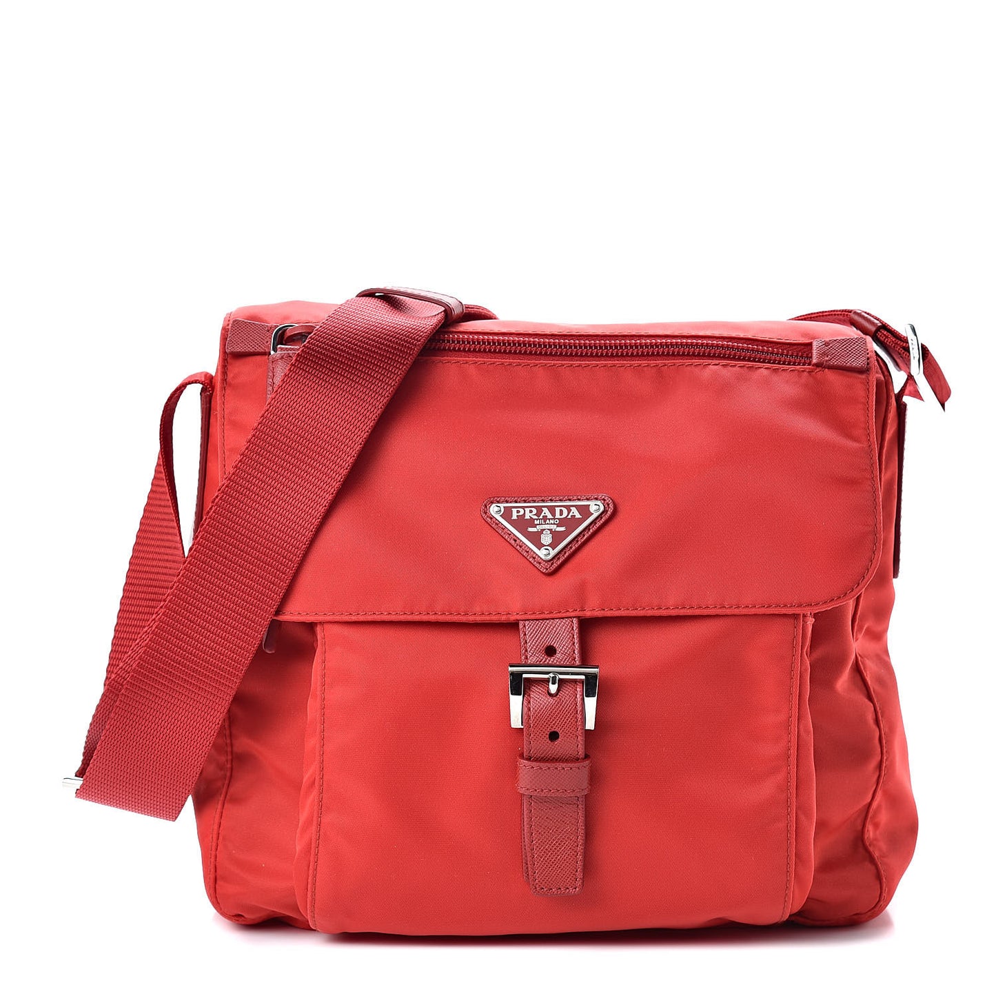 Tessuto Nylon Vela Messenger Rosso