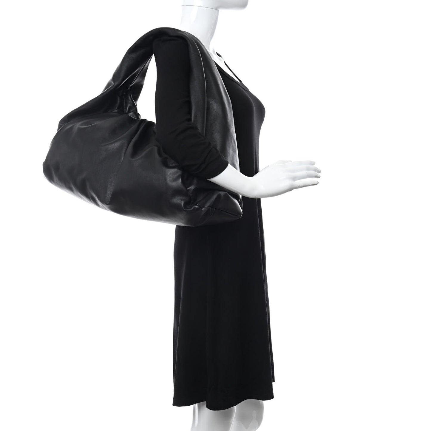 Smooth Butter Calfskin Large The Shoulder Pouch Black