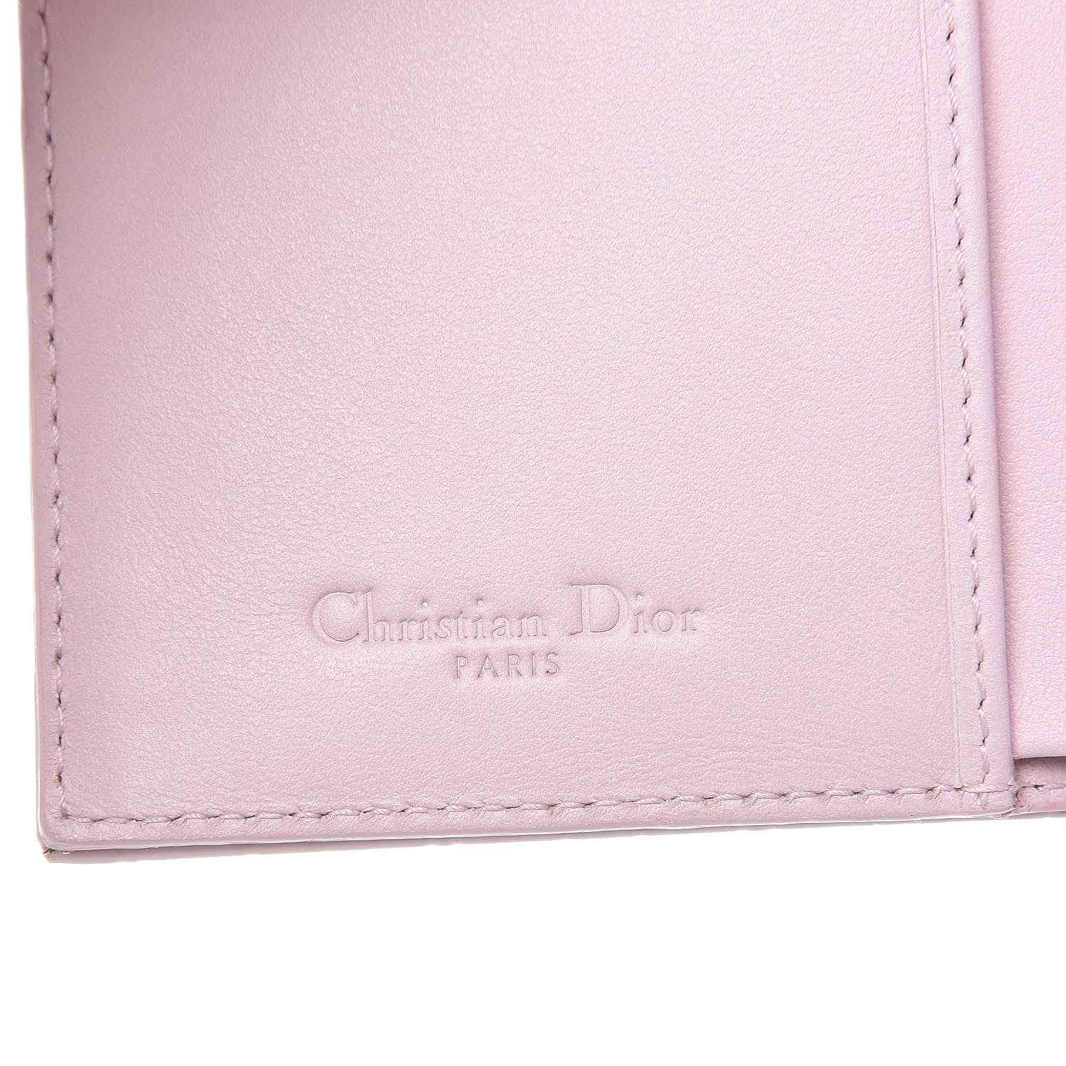 Christian Dior Patent Cannage Lady Dior Wallet Pink 6 of 7