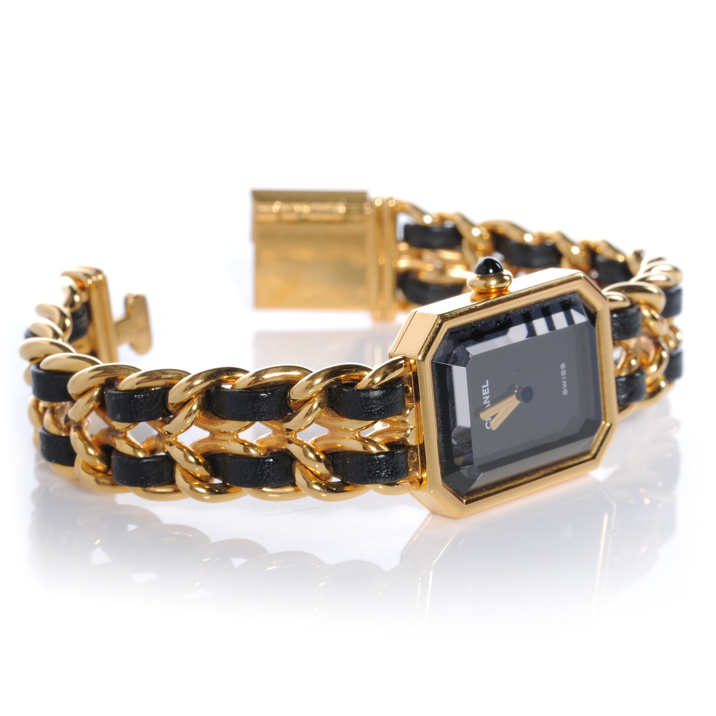 Stainless Steel Lambskin 20mm Chain Premiere Quartz Watch Gold M