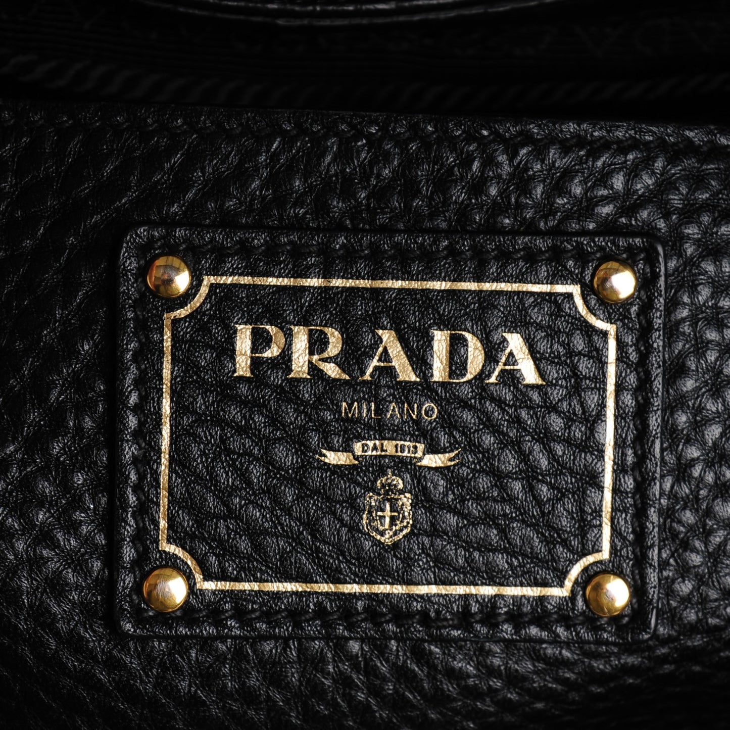 Vitello Daino Tote Nero Black