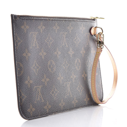 Louis Vuitton Monogram Neverfull MM GM Pochette 3 of 9