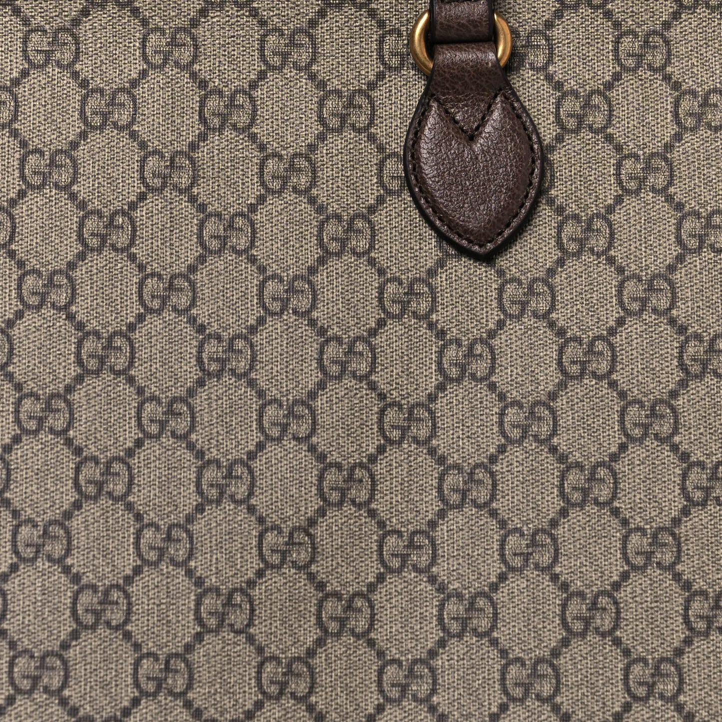 GG Supreme Monogram Medium Ophidia Shopping Tote Ebony