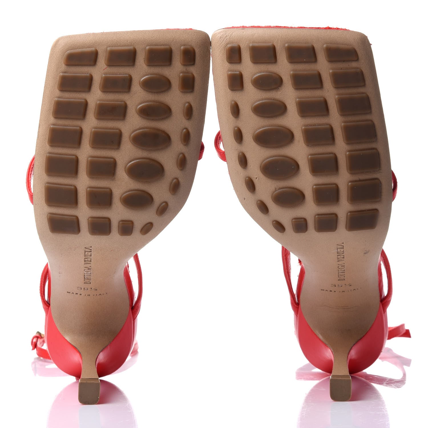 Bottega Veneta Nappa Rope Stretch Multi Strap 90mm Sandals 39.5 Tomato 7 of 9