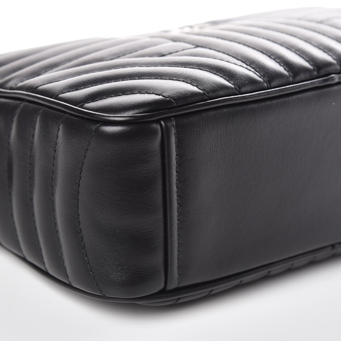 Soft Calfskin Diagramme Crossbody Bag Black