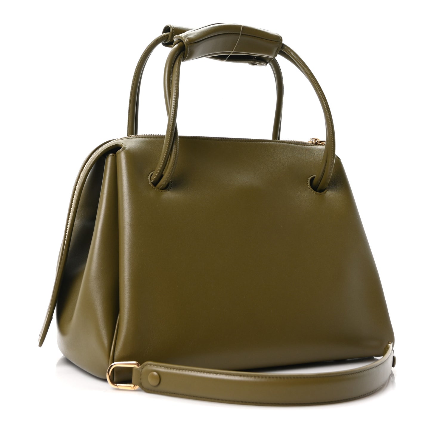 Supple Calfskin Medium Madrid Bag Olive