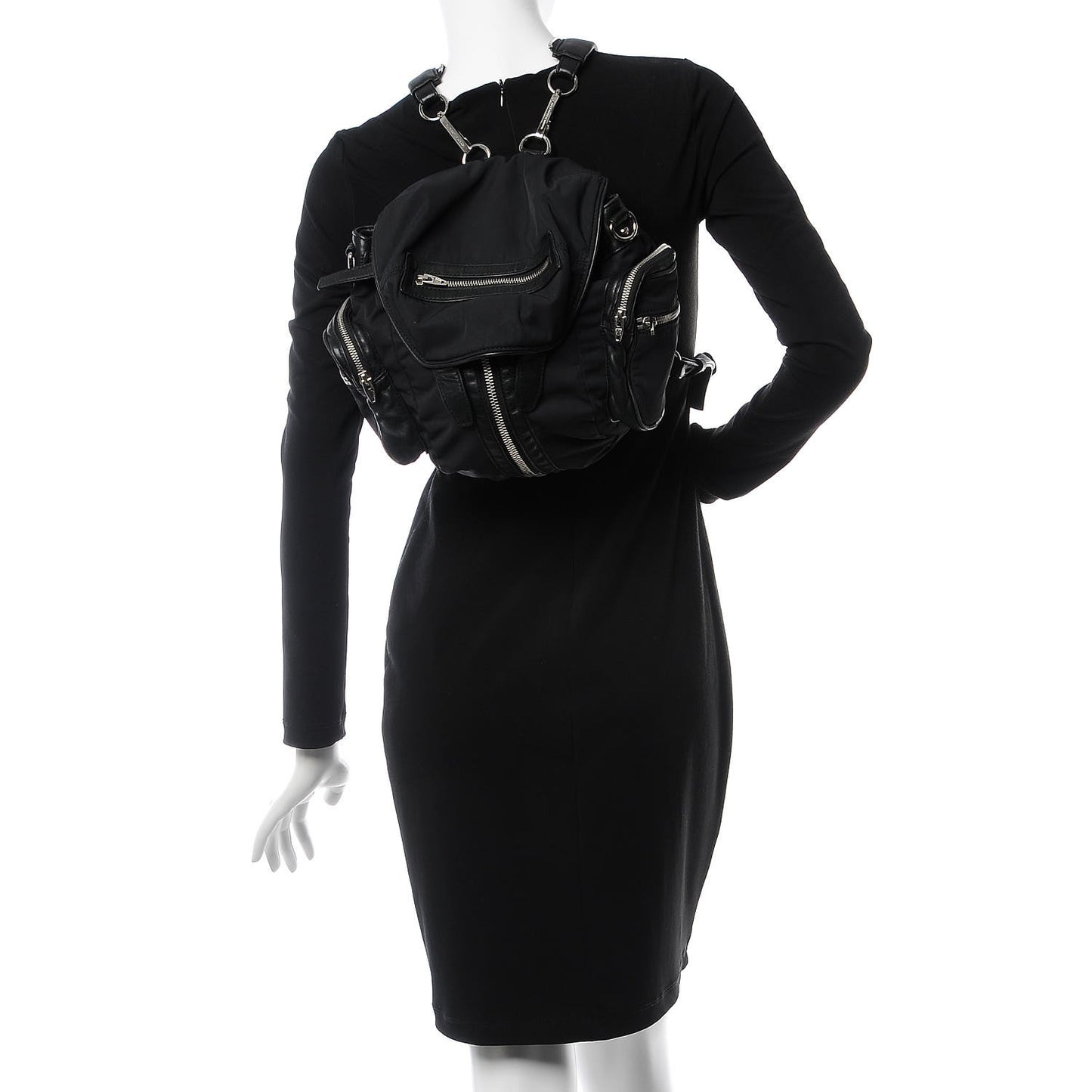 Nappa Nylon Mini Marti Backpack Black