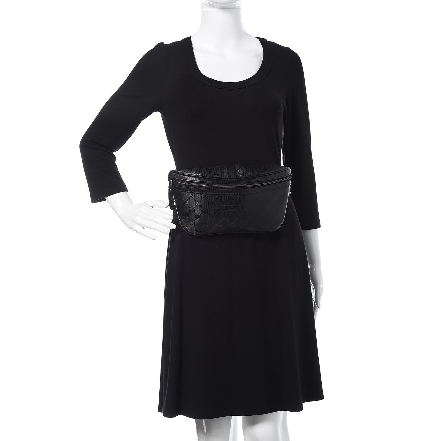 Gucci Imprime Monogram Belt Bag Black 2 of 10