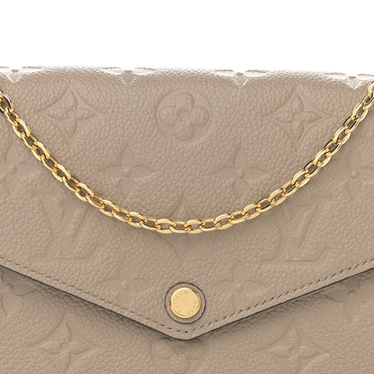 Louis Vuitton Empreinte Pochette Felicie Chain Wallet Tourterelle 7 of 8