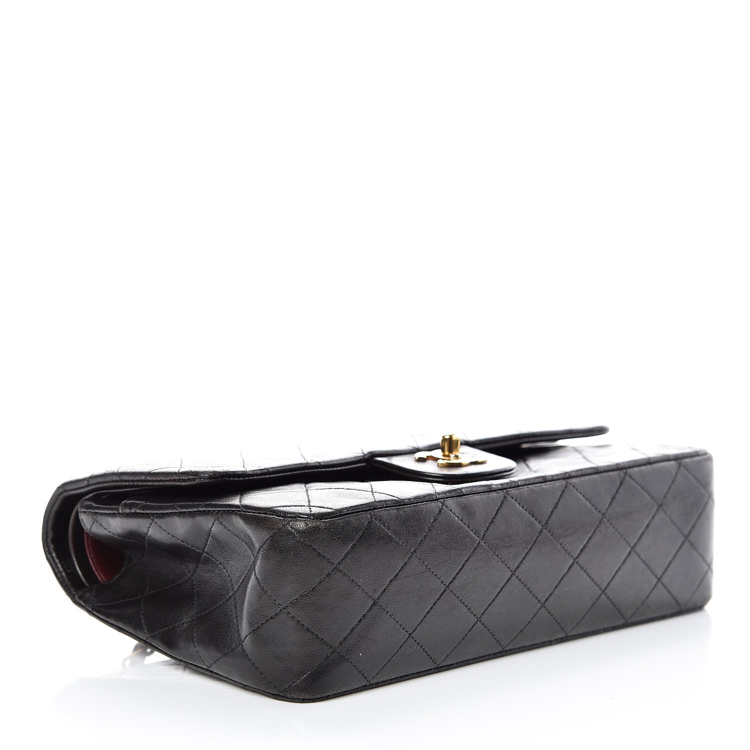 Chanel Lambskin Quilted Medium Double Flap Black 4 of 16