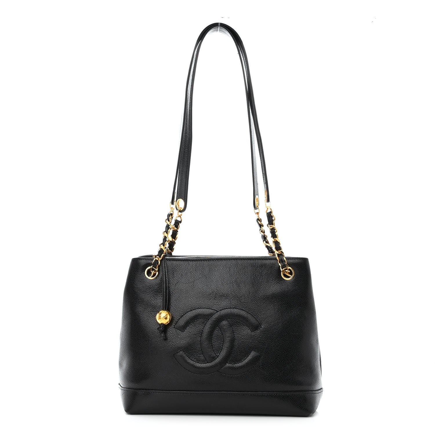 Chanel Caviar Large CC Shoulder Bag Black 1 of 17